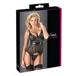 COTTELLI LINGERIE - SEKSOWNY TOP NA SZELKACH + STRINGI