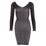 COTTELLI PARTY - CZARNA BŁYSZCZĄCA SUKIENKA