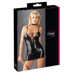 COTTELLI PARTY - CZARNA MINI SUKIENKA SZNUROWANA 