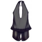 COTTELLI PARTY - CZARNE PRZEŚWITUJĄCE BODY