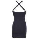 COTTELLI PARTY - CZARNA MINI SUKIENKA Z PIERŚCIENIEM