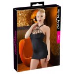 COTTELLI PARTY - CZARNA MINI SUKIENKA Z PIERŚCIENIEM