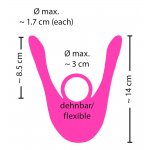 COUPLES CHOICE - WIELOFUNKCYJNY WIBRATOR DLA PAR Z PIERŚCIENIEM NA PENISA + PILOT