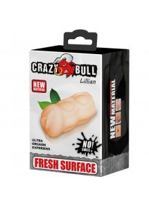 CRAZY BULL - PORĘCZNY MASTURBATOR LILLIAN Z OTWOREM CIPKI 13CM
