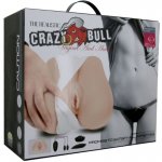 CRAZY BULL - REALISTYCZNY MASTURBATOR Z POCHWĄ ODBYTEM I WIBRACJAMI + PILOT
