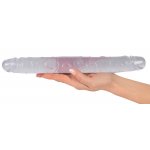 CRYSTAL - PODWÓJNE KRYSTALICZNE DILDO 34CM