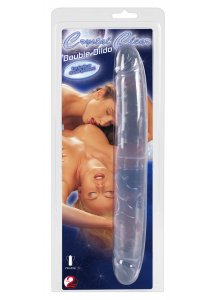 CRYSTAL - PODWÓJNE KRYSTALICZNE DILDO 34CM