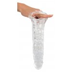 CRYSTAL - PRZEZROCZYSTA NAKŁADKA NA PENISA 28CM