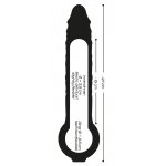 CRYSTAL - PRZEZROCZYSTA NAKŁADKA NA PENISA 28CM