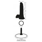 CRYSTAL - REALISTYCZNE DILDO STRAP-ON 20CM