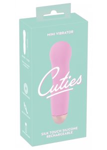 CUTIES - RÓŻOWY MINI WIBRATOR Z WYPUSTKAMI