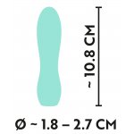 CUTIES - PORĘCZNY MINI WIBRATOR Z ROWKAMI ZIELONY