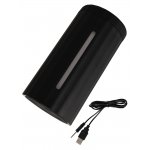 REBEL - MASTURBATOR Z 2 SILNIKAMI I PODGRZEWANIEM DO 43° CZARNY