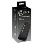 REBEL - MASTURBATOR Z 2 SILNIKAMI I PODGRZEWANIEM DO 43° CZARNY