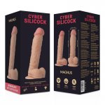 CYBER SILICOCK - SUPER REALISTYCZNE DILDO MAGNUS 20,5 CM + STRAP-ON