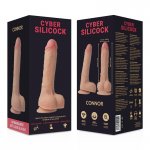 CYBER SILICOCK - SUPER REALISTYCZNE DILDO CONNOR 20,5 CM + STRAP-ON