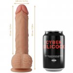 CYBER SILICOCK - SUPER REALISTYCZNE DILDO FREEMAN 20 CM + STRAP-ON