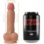 CYBER SILICOCK - SUPER REALISTYCZNE DILDO ANSEL 15,5 CM + STRAP-ON