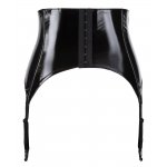 CZARNY WINYLOWY PAS DO POŃCZOCH/VINYL SUSPENDER BELT