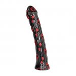 CZARNE SMUKŁE DILDO ALL BLACK 31CM