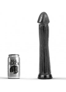 CZARNE SMUKŁE DILDO ALL BLACK 31CM