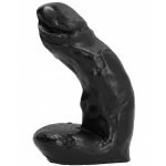 REALISTYCZNE ZAKRZYWIONE DILDO ALL BLACK 15CM