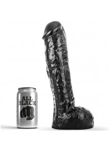 REALISTYCZNE CZARNE DILDO ALL BLACK 29CM