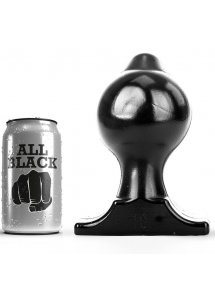 CZARNY KULOWY KOREK ANALNY ALL BLACK 17,5CM