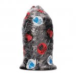 CZARNY ŻEBERKOWANY KOREK ANALNY 16CM ALL BLACK