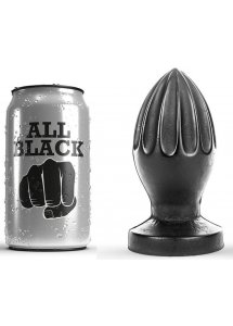 CZARNA ROWKOWANA ZATYCZKA ANALNA ALL BLACK 12CM