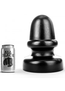 CZARNY ZAOKRĄGLONY KOREK ANALNY ALL BLACK 23CM