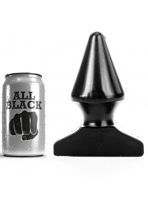 CZARNY STOŻKOWY KOREK ANALNY ALL BLACK 17CM