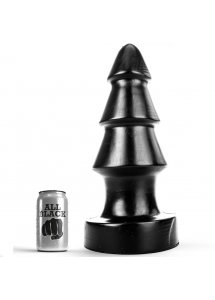 DUŻY CZARNY KOREK ANALNY CHOINKA ALL BLACK 40CM