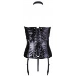 WINYLOWY GORSET Z UCHWYTEM NA SZYJĘ I PASKI DO POŃCZOCH