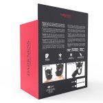 DARKNESS - CZARNA MASKA PSA Z USZAMI BDSM L