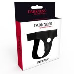 DARKNESS - PASEK STRAP-ON Z OTWOREM NA PENISA LUB DILDO