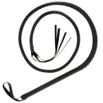 DARKNESS - CZARNY DŁUGI BAT Z ELEGANCKIM UCHWYTEM 210CM