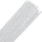 DARKNESS - CZARNY BICZ Z METALOWYCH SREBRNYCH ŁAŃCUCHÓW