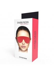 DARKNESS - CZERWONA OPASKA NA OCZY Z GUMKĄ