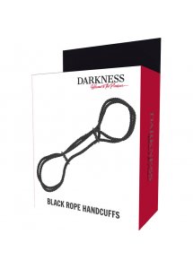 DARKNESS - LINA KAJDANKI NA NADGARSTKI LUB KOSTKI CZARNE