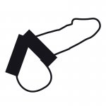 DARKNESS - PODWÓJNY MIĘKKI PIERŚCIEŃ NA PENISA CZARNY