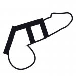 DARKNESS - POTRÓJNY MIĘKKI PIERŚCIEŃ NA PENISA CZARNY