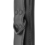 DARKNESS - SKÓRZANY ZESTAW KAJDANEK I OBROŻY ZE SMYCZĄ BDSM