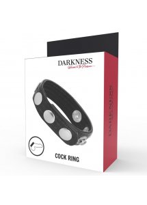 DARKNESS - SKÓRZANY PIERŚCIEŃ EREKCYJNY NA PENISA