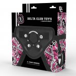 DELTA CLUB - UPRZĄŻ STRAP-ON Z 3 PIERŚCIENIAMI S M L