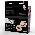 DELTA CLUB - UPRZĄŻ STRAP-ON Z 3 PIERŚCIENIAMI S M L