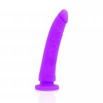 DELTA CLUB - REALISTYCZNE SILIKONOWE DILDO FIOLETOWE 17CM + STRAP-ON