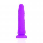 DELTA CLUB - REALISTYCZNE SILIKONOWE DILDO FIOLETOWE 17CM + STRAP-ON