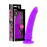 DELTA CLUB - REALISTYCZNE SILIKONOWE DILDO FIOLETOWE 17CM + STRAP-ON