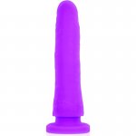 DELTA CLUB - REALISTYCZNE SILIKONOWE DILDO FIOLETOWE 23CM + STRAP-ON